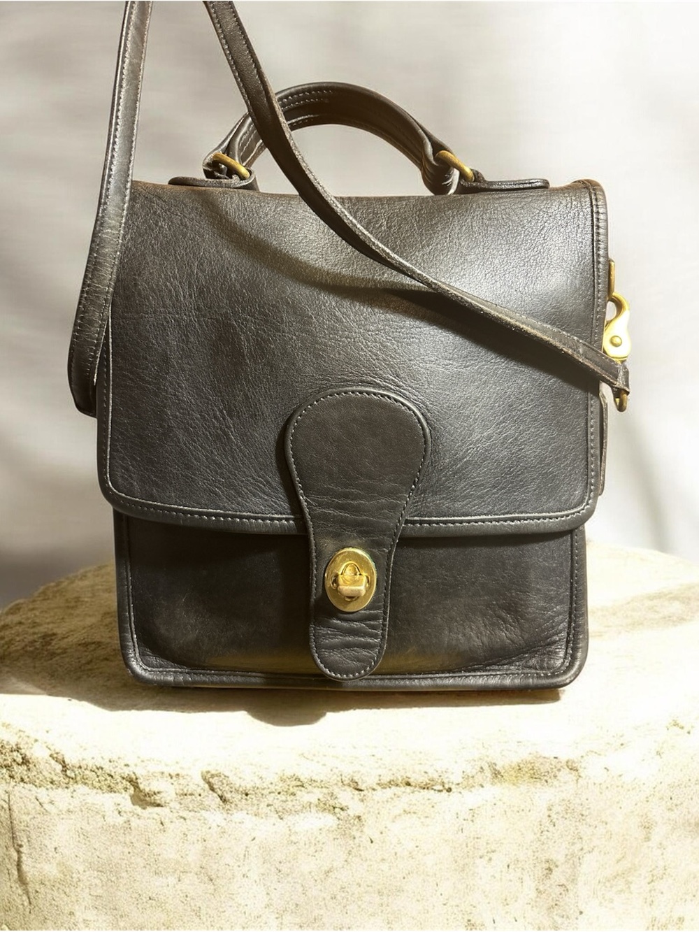 Coach Station Bag #5130-Vintage Rare Crossbody with Brass Hardware
